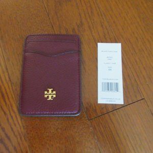 NWT Tory Burch Blake Card Case 82760 0821 Claret/739